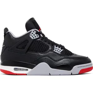 Jordan Retro 4 "Reimagined Bred"  - Leather Upper, Original Design, Unique Features, Quality Craftsmanship