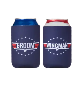 Bachelor Party Favors Slim Can Coolers I Groomsman Gift for Wedding I Team Groom Gifts | Wedding Party Favors