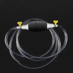 Portable Suction Pump with Flexible PVC Hose, Ideal for Gasoline Oil Water Fuel Transfer, Versatile, Compact Design for Easy Use, Efficient, Reliable, Convenient