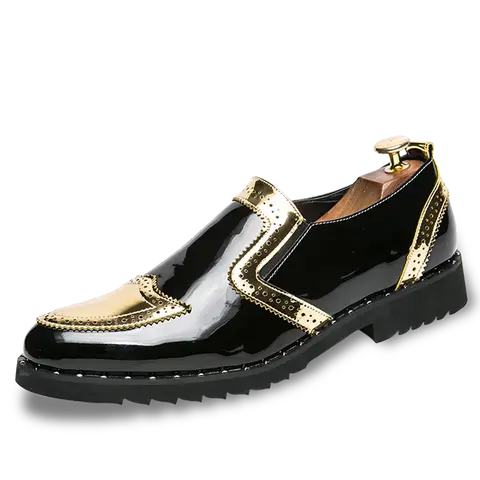 Men's Designer PU Leather Black Ankle-High Sleek Affordable Loafers - Hands-Free Slip-In Formal Dress Shoes, All-Seasons Office-Ready Fit Business Footwear for Weddings