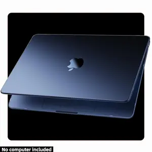 for MacBook Air 15 inch Case | M5 M4 M3 M2 2026 2025-2023 | 100% Match Official Color | Closes Seamlessly | Hard Shell Laptop Cover | A3448 A3241 A3114 A2941 | Midnight Clear