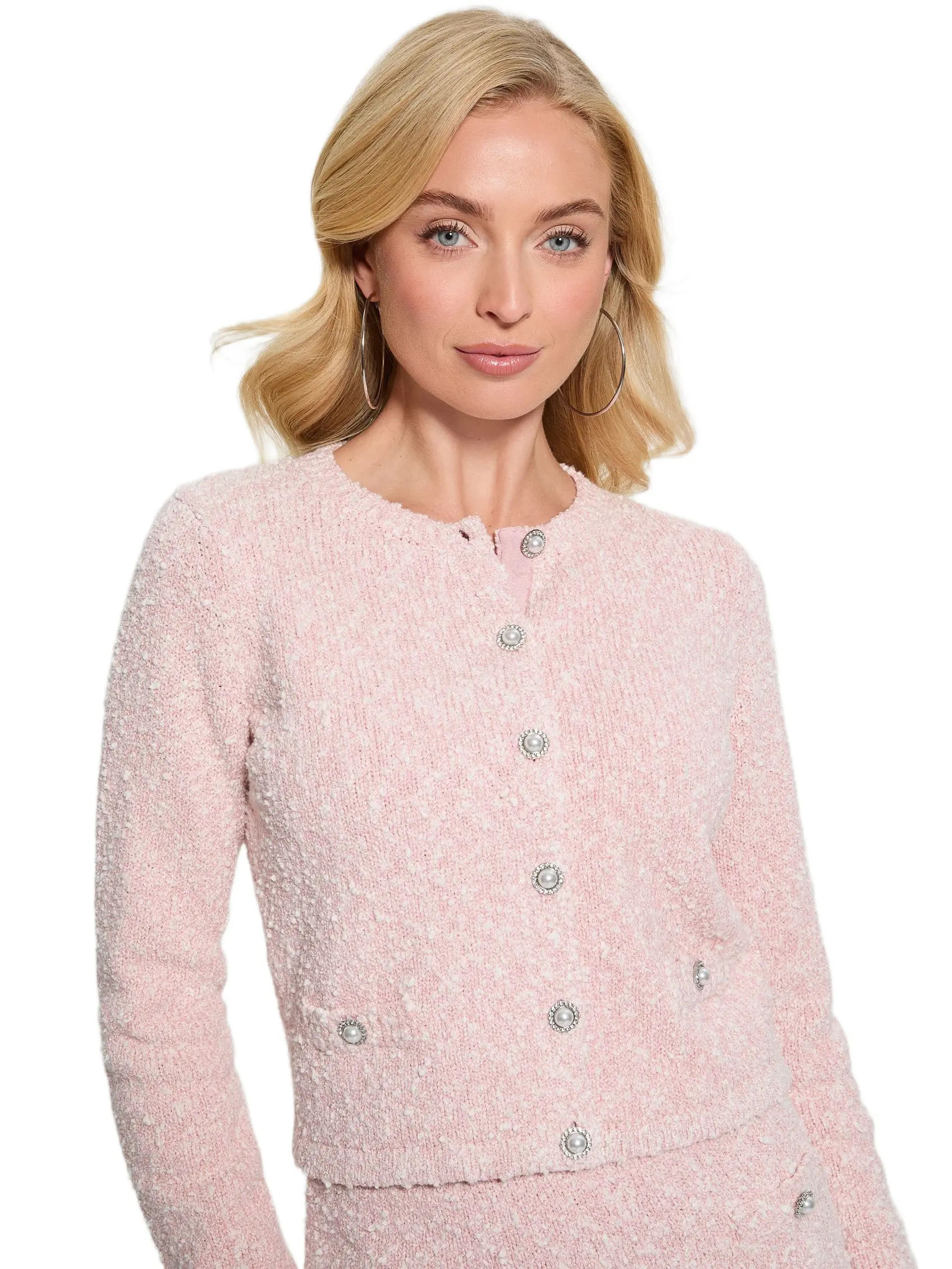 GUESS Female Eco Dorothy Boucle Cardigan
