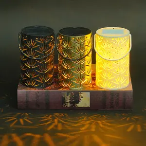 Retro electronic candle light, glowing electronic neon lantern, Mid-Autumn Festival lantern decoration, portable projection lamp, small lantern, decorative lantern