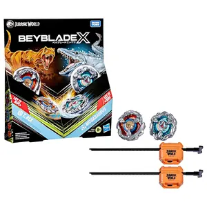 Beyblade X Jurassic World T. Rex vs Mosasaurus 2 Pack