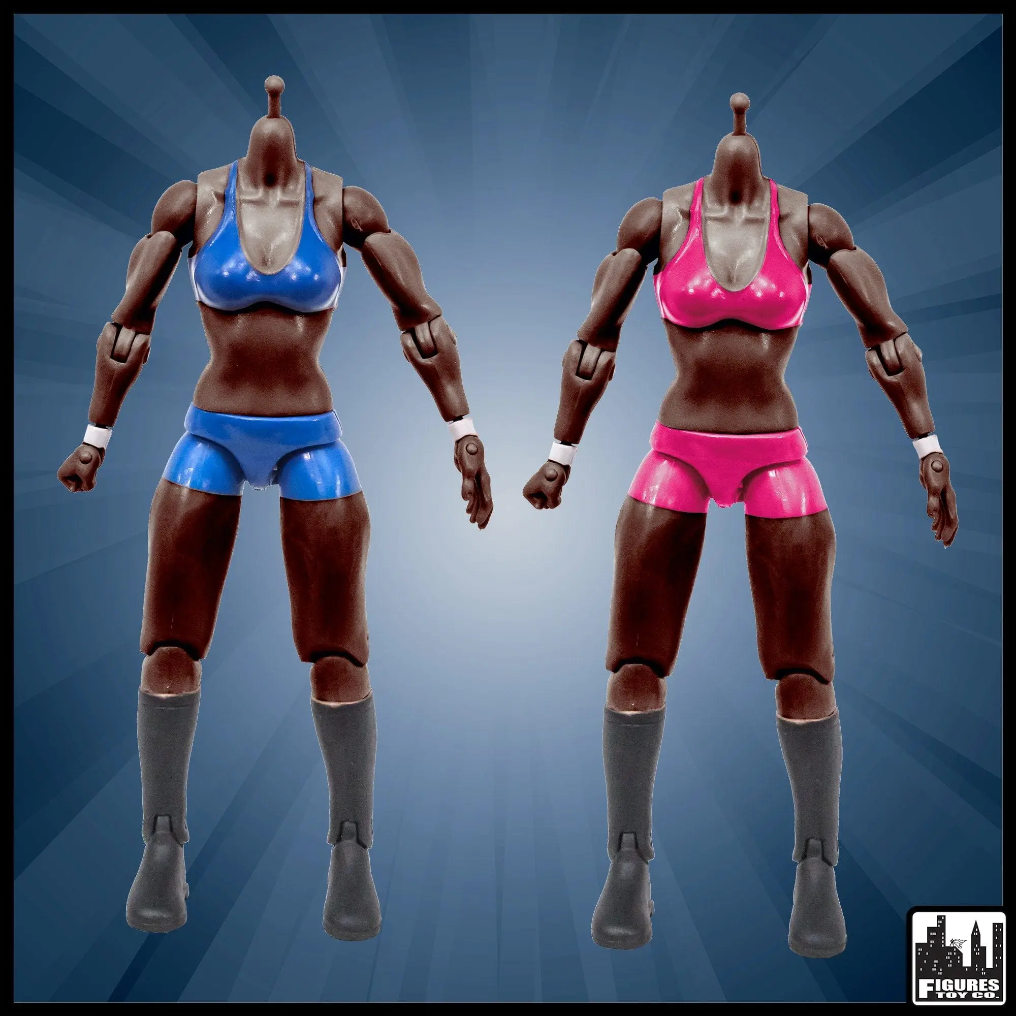 Generic 6.5 Inch African American Female Wrestling Action Figure Generic 6.5 Inch African American Female Wrestling Action Figure