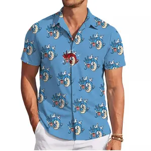 Finds a Shiny Gyarados PKM Hawaiian Shirt | Cool Summer Anime Vibes for Men & Fans
