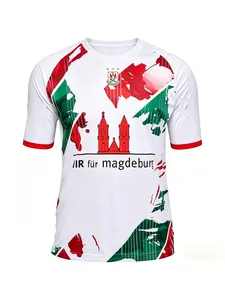 2026 Mens SC Magdeburg Handball Shirt Youth Kids Sportwear Oversized Training Handball Uniform Breathable Unisex Jersey Tee