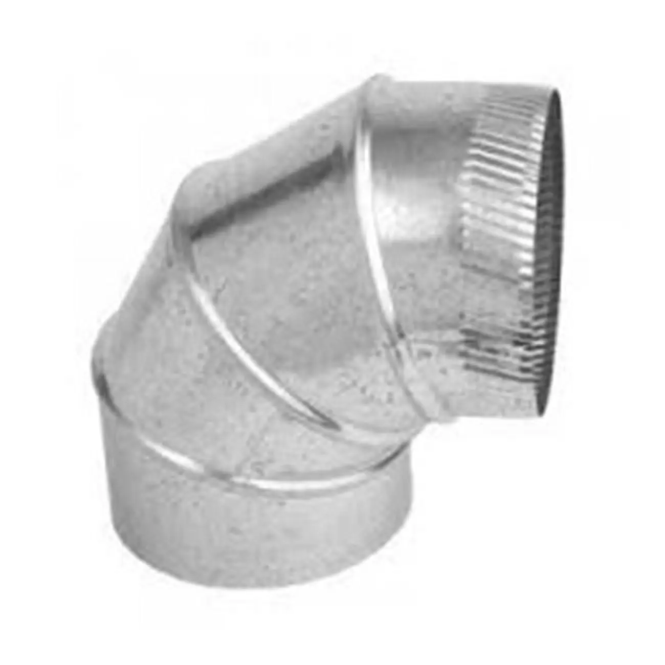 Gray Metal Products 3602991 Galvanized Steel 8 in. 90-Degree Bend Connector Pipe Elbow
