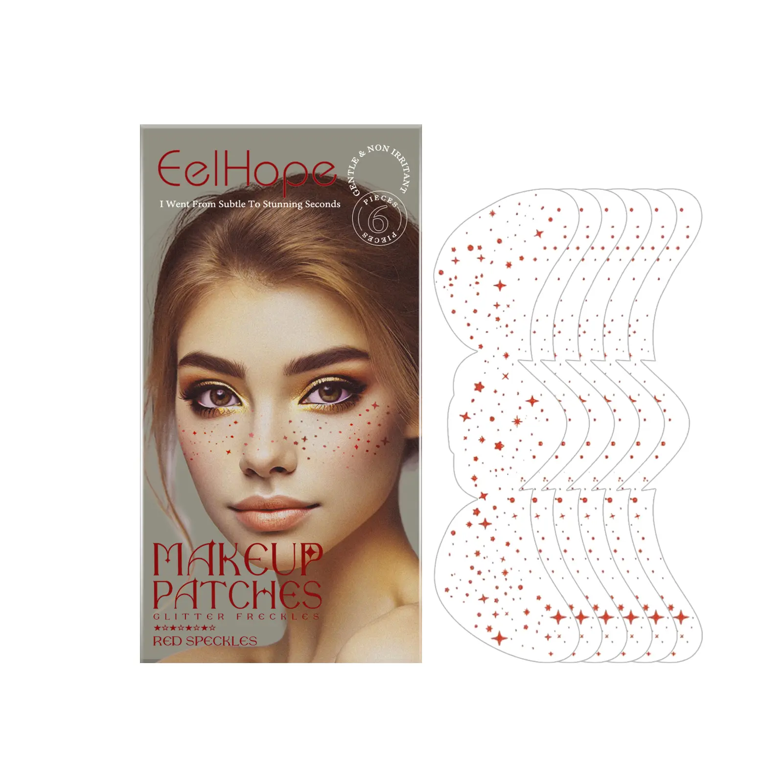 Eelhope Red Spot Tattoo Stick Everyday Easy To Create Charm Freckle Makeup Beauty Stickers Water Proof PE Film Transfer