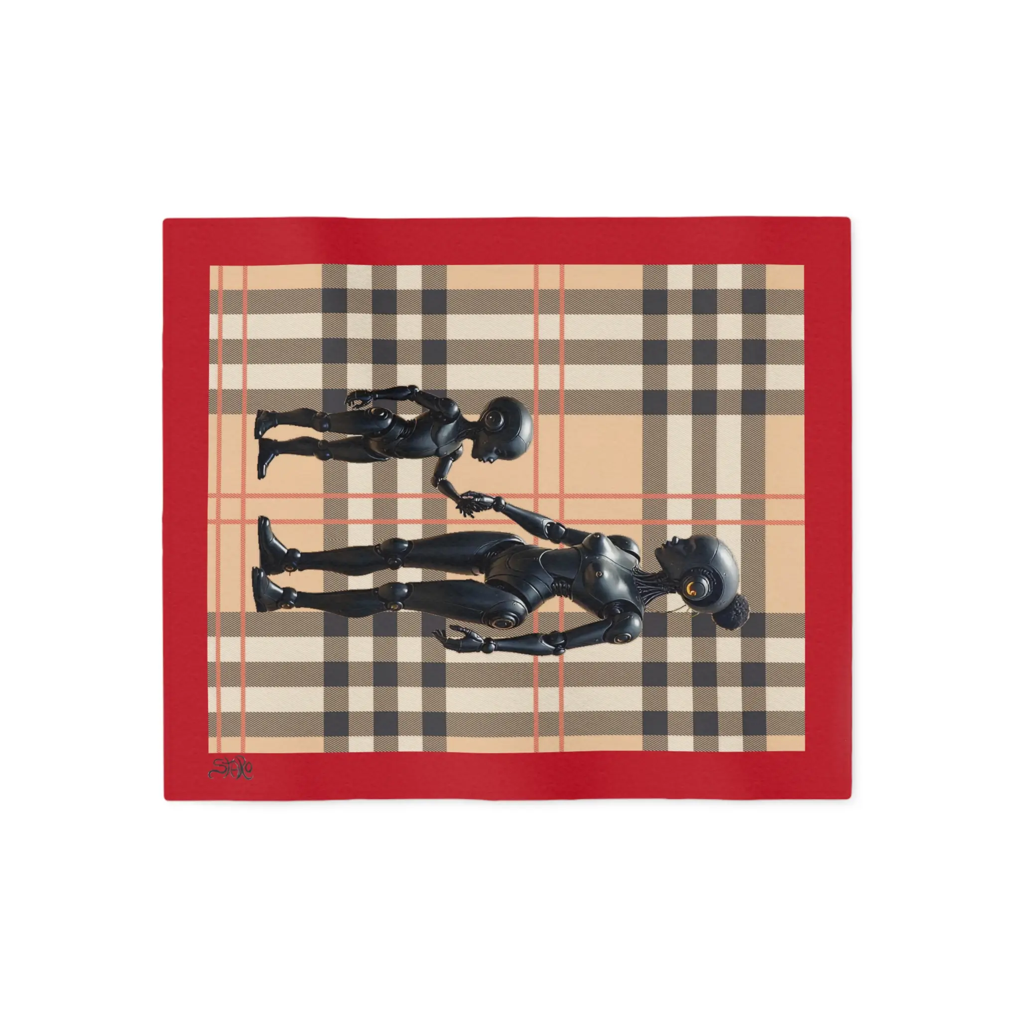 Ebony Android #3 Travel Blanket