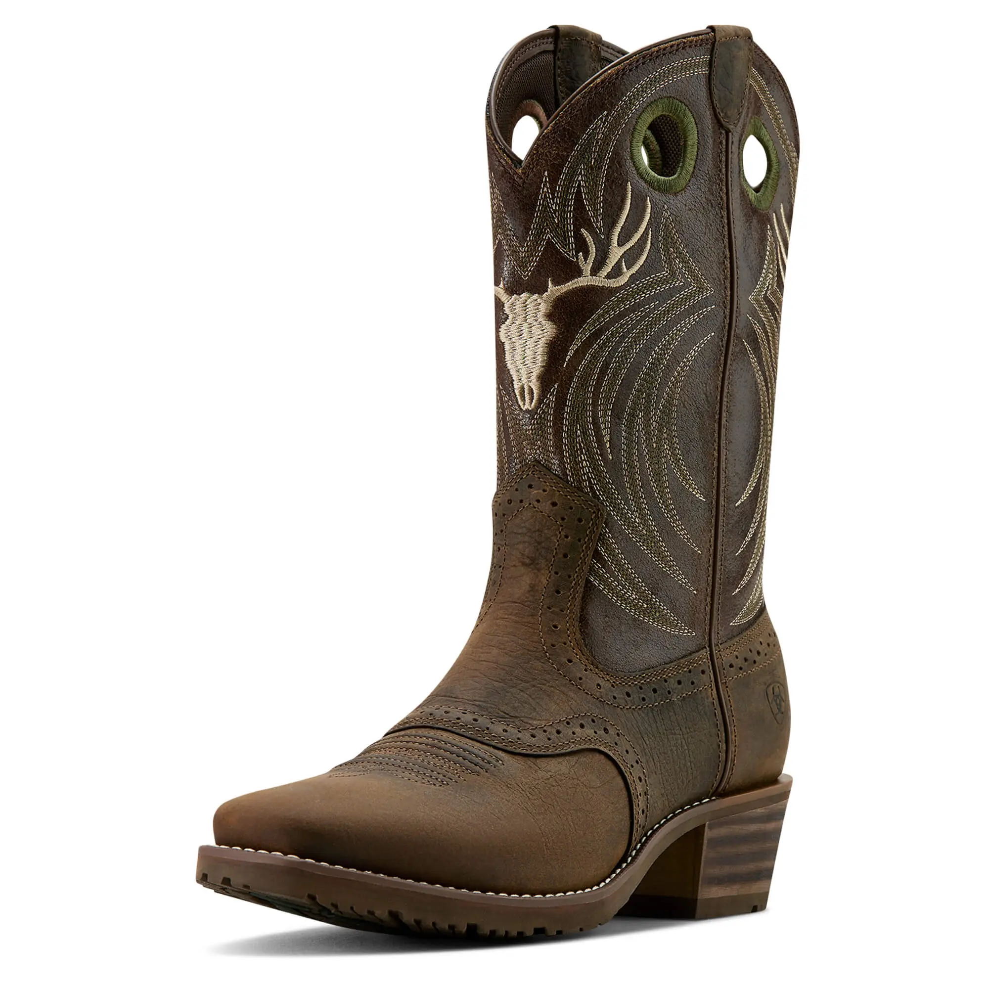 Men's Hybrid Roughstock Antler Cowboy Boots