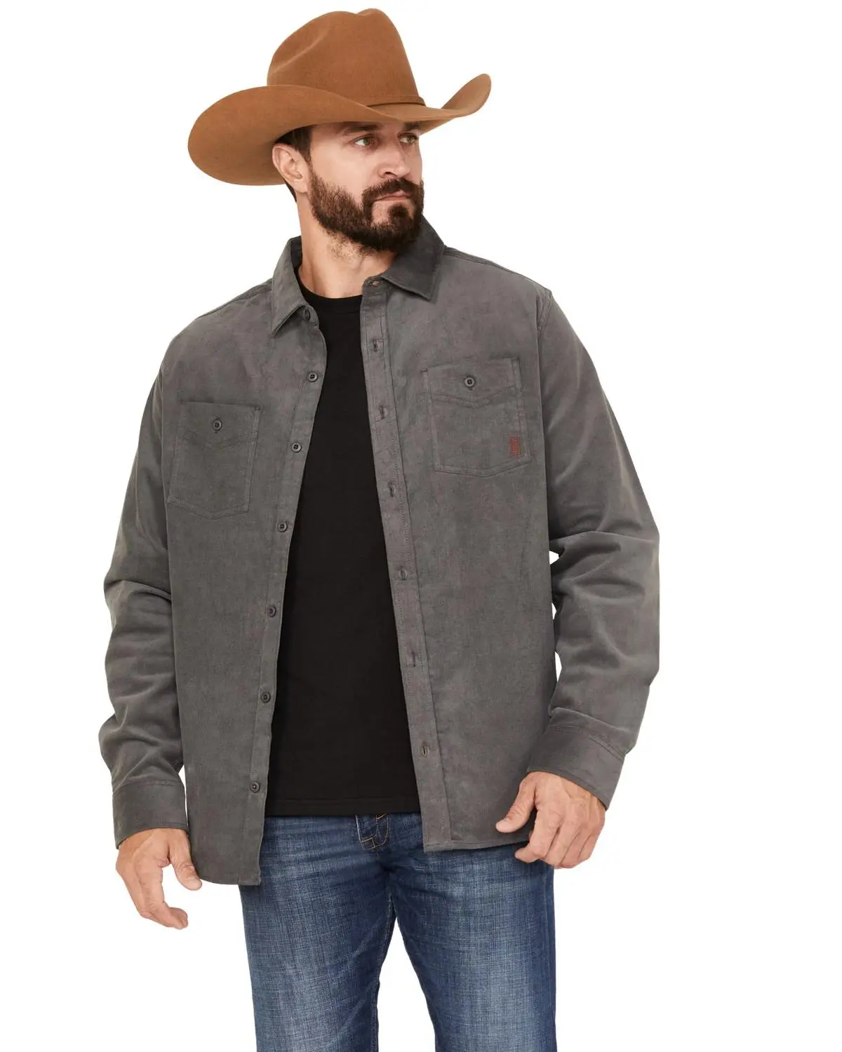 Brothers And Sons Men's Long Sleeve Button Down Western Shirt - Basfa22w40-Char