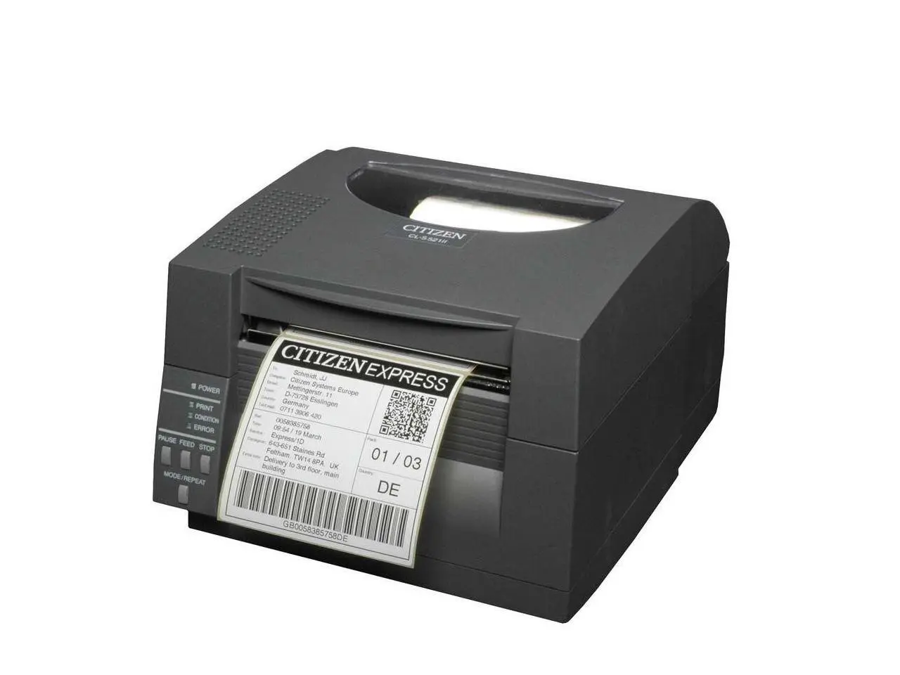 Citizen CL-S521II Direct Thermal Label Printer (CL-S521II-EPUBK) Citizen CL-S521II Direct Thermal Label Printer (CL-S521II-EPUBK)