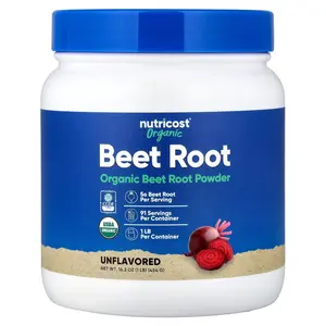 Nutricost Organic Beet Root Powder, Unflavored, 16 oz (454 g)