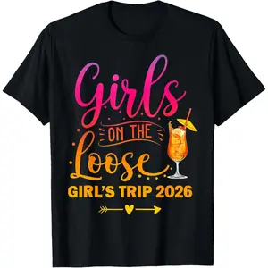 Girls On The Loose, Tie Dye Girls Weekend Trip 2026 T-Shirt