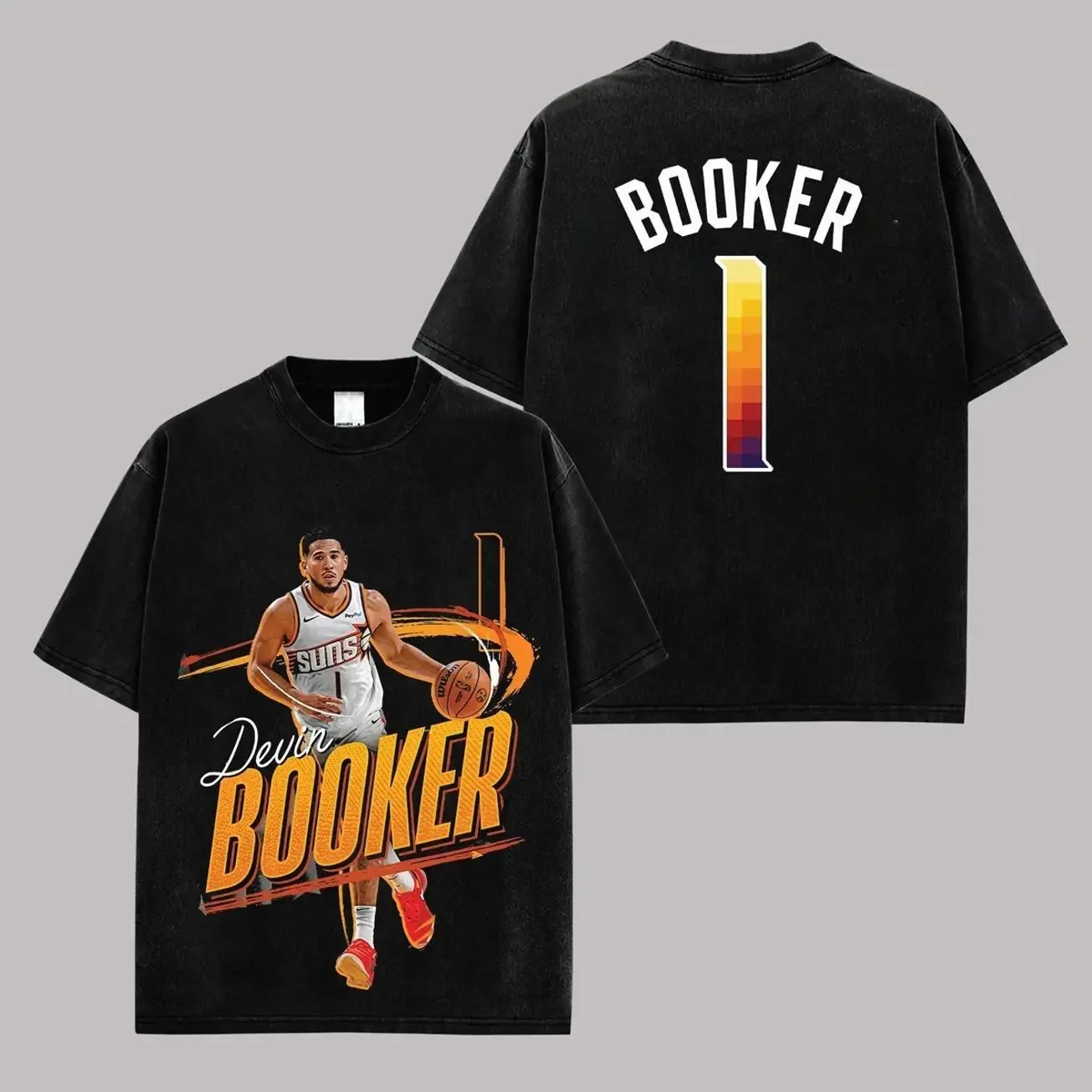 [ 🎉 Sale Up To 50%] Devin Booker - DB1 Premium Cotton T-Shirt, Vintage Suns Nation Graphic Tee, Basketball Fans Hoops Streetwear Shirt, Devin Booker Fan Merch, Unisex Oversized Sports Gift Tee X2C