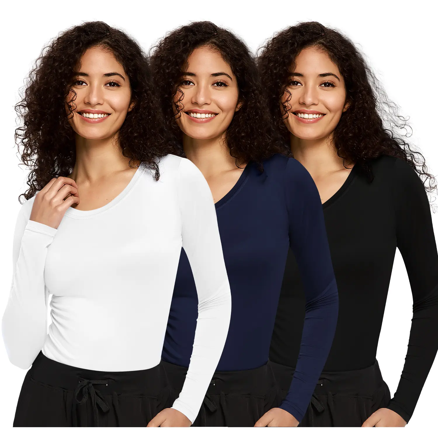 Black/White/Navy Blue