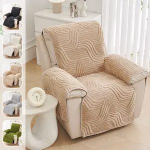 Integrated First-Class Sofa Slipcover, Soft Sofa Protector, Anti-Slip Plush Sofa Cushion for Winter, Multifunctional Sofa Pad for Cozy Comfort