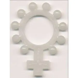 Luminous Plastic Glow in the Dark Rosary Ring