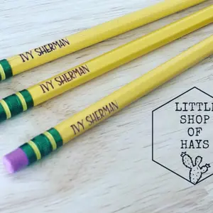 Personalized Ticonderoga #2 Pencils in Classic or Assorted Pastel Colors
