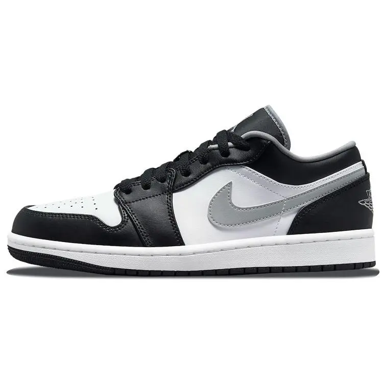 Air Jordan 1 Low 'Black Medium Grey' - Fashionable Sports Shoes, Low Profile Sneakers