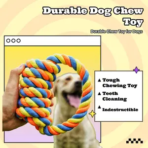 Large Breed Dog Chew Toy Set, Interactive Chew Durable Multi-Color Chewing Toys for Aggressive Chewers, Dental Care for Medium & Large Dogs