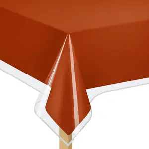 Sunfans Clear Vinyl Tablecloth Protector Waterproof/Oil-Proof Plastic Square Transparent Sheet Table Cover
