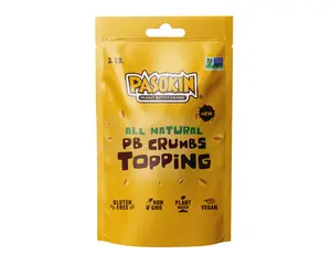 PASOKIN | Peanut Butter Crumbs | Gluten-Free, Vegan, All Natural Peanut Butter Topping, Made in USA, Value Pack, 1 LB