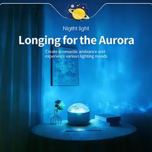 Ships from Los Angeles | Aurora Projector Night Light, Starry Sky Galaxy Projection Lamp with Remote Control, USB Powered Adjustable LED Atmosphere Light for Bedroom, Living Room, Home Theater & Ceiling Projector