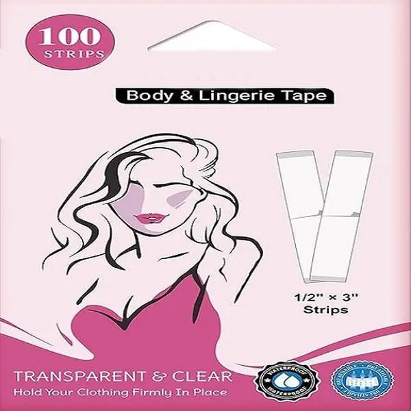 100 Strips Double Sided Tape for Fashion and Clothes, Fashion Clothing Tape, Fabric Tape to Skin, Strong Adhesive Body Tape, Clear Transparent for All Skin Shades Womenswear Accessories Bra Underwear - TikTok Shop 100 Strips Double Sided Tape for Fashion and Clothes, Fashion Clothing Tape, Fabric Tape to Skin, Strong Adhesive Body Tape, Clear Transparent for All Skin Shades Womenswear Accessories Bra Underwear - TikTok Shop