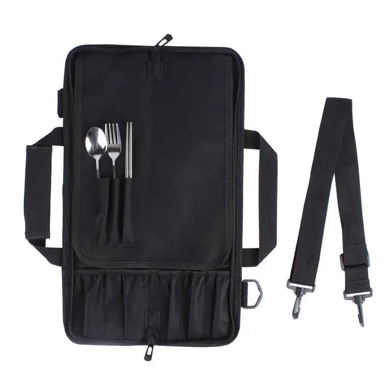 Kitchen Knives Portable Chef Knife Bag with Adjustable Straps Kitchen Cooking Chef Carrying Storage Pockets Cooking Tools Accessories  Knives Kitchenware Container