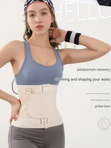 Dual Reinforced Compression Slimming Sports Running Fitness Waist Trainer, Postpartum Body Shaper, Belly Control Belt, Waist Binder