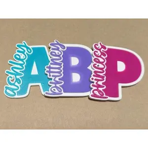 Custom 3D Initial/Name Badge Reel /ID Badge Reel/ Office Accessories/ School Accessories