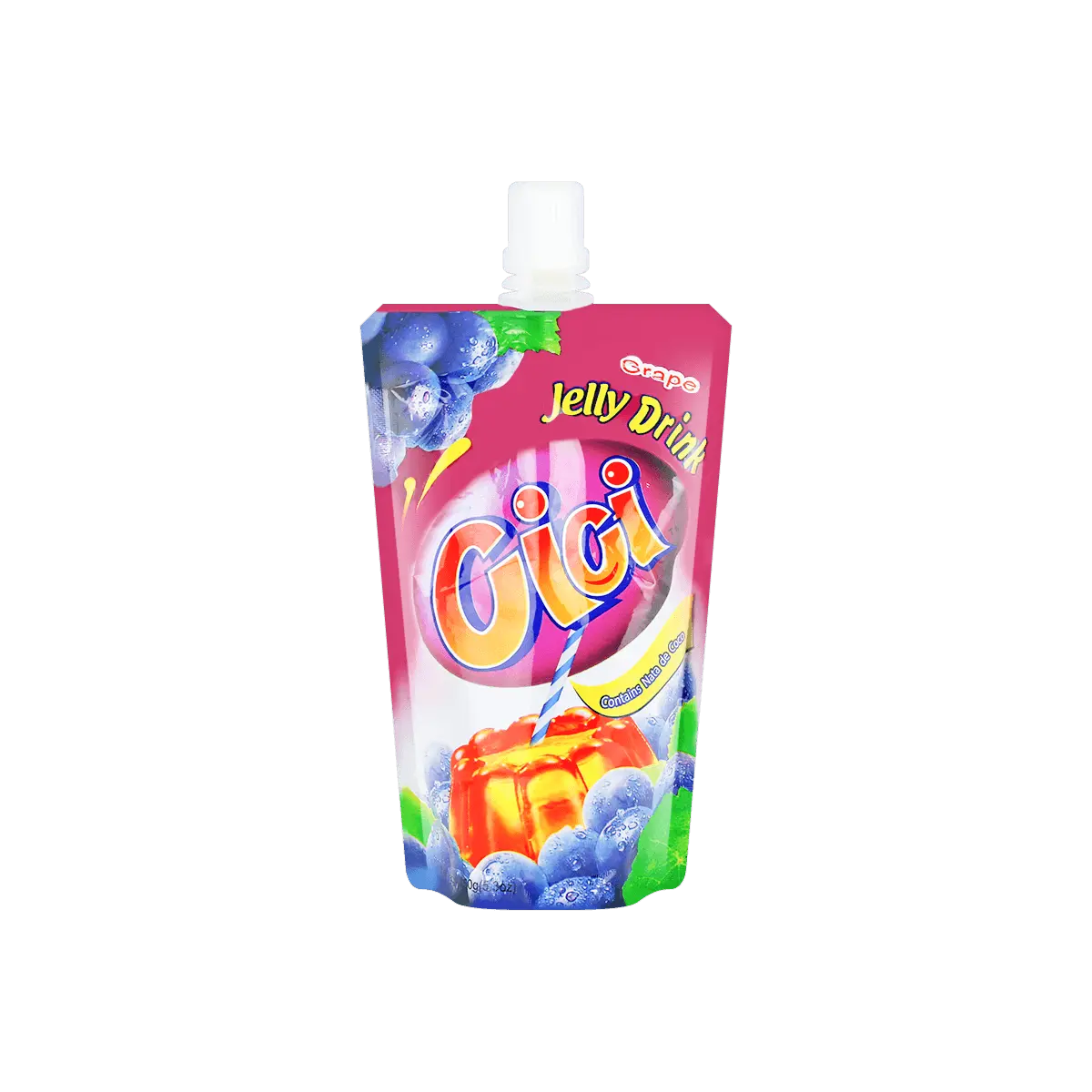 STRONGFOOD CICI Grape Jelly with Real Coconut Bits & Fruit Juice - 150g Snack Pack