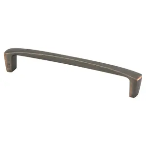 212 MAIN Berenson Door Pull - 160 mm CC, Curved Shape, Verona Bronze Finish, Zinc Base