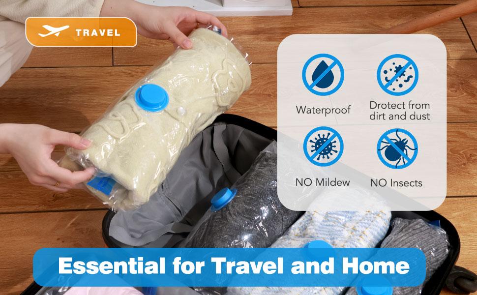 11 pcs Transparent vacuum storage bag with electric pump, used for storing winter clothes, women's pants, dresses, shirts, long sleeves, spring and summer clothing, saving outdoor travel space, easy to carry, and saving 80% of space