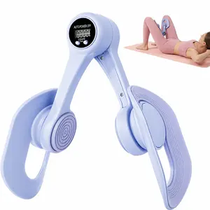 [Summer Vibes] Inner Thigh Trainer for Women with LED Display, 360° Rotating Pelvic Floor Muscle Exerciser, Hip Leg Arm Toner, Portable Home Fitness Equipment