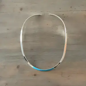 Silver Plated Smooth Oval Open Neckwire
