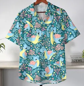 Anime Laprasocean Breeze PKM Final Batch Drop – Cute Anime Hawaiian Shirt