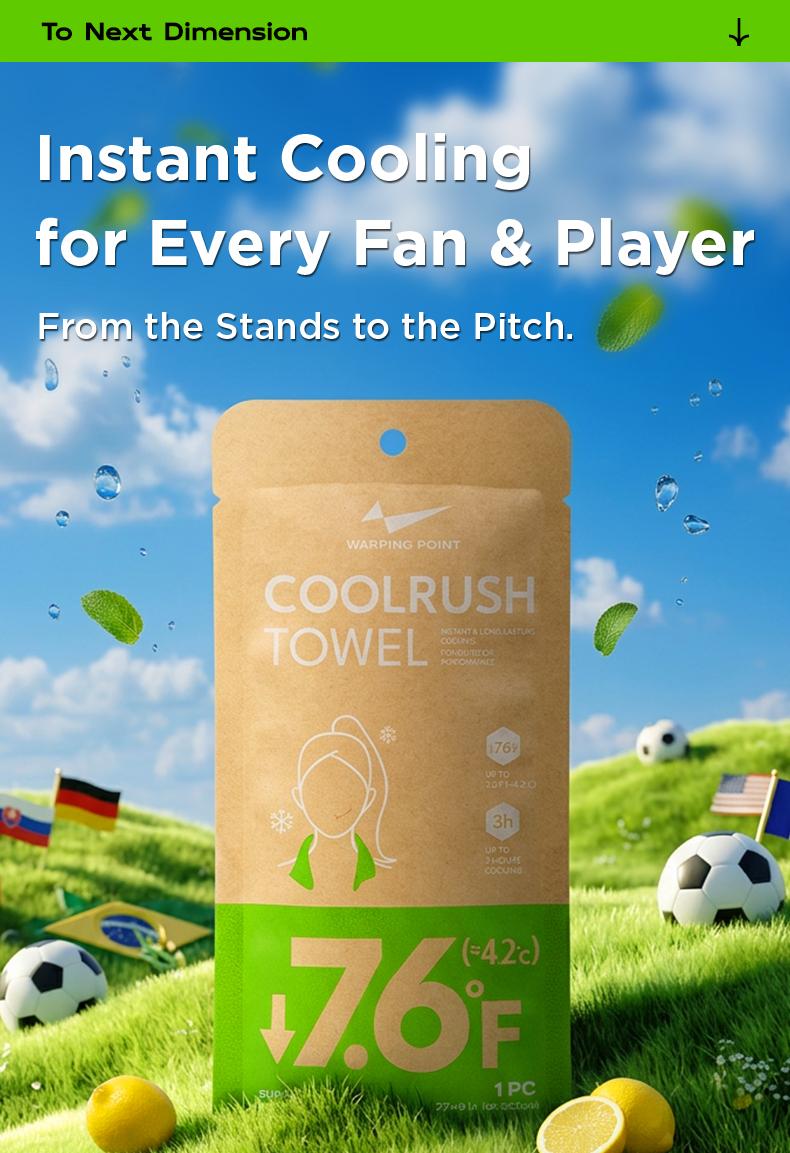 Summer Heat Relief Hack | CoolRush Towel, 3s Instant Cool | Lasts 3 Hours | Summer Essential for Sports, Travel, Concerts & Outdoor Events | Great Summer Gift Summer Heat Relief Hack | CoolRush Towel, 3s Instant Cool | Lasts 3 Hours | Summer Essential for Sports, Travel, Concerts & Outdoor Events | Great Summer Gift