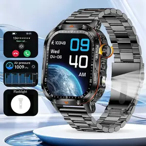 Multifunctional Smart Watch 2.01 inch Full Screen With Flashlight Fashionable Digital Watch With Waterproof Game BT Call Android Sports Watch With 100+ Sport Modes For Women & Men