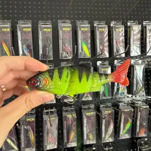 Large brand replica, popular, 1pcs, Luya three section fish, multi section fish biomimetic soft bait for sea fishing, catfish, Luya bait, Luya fake bait