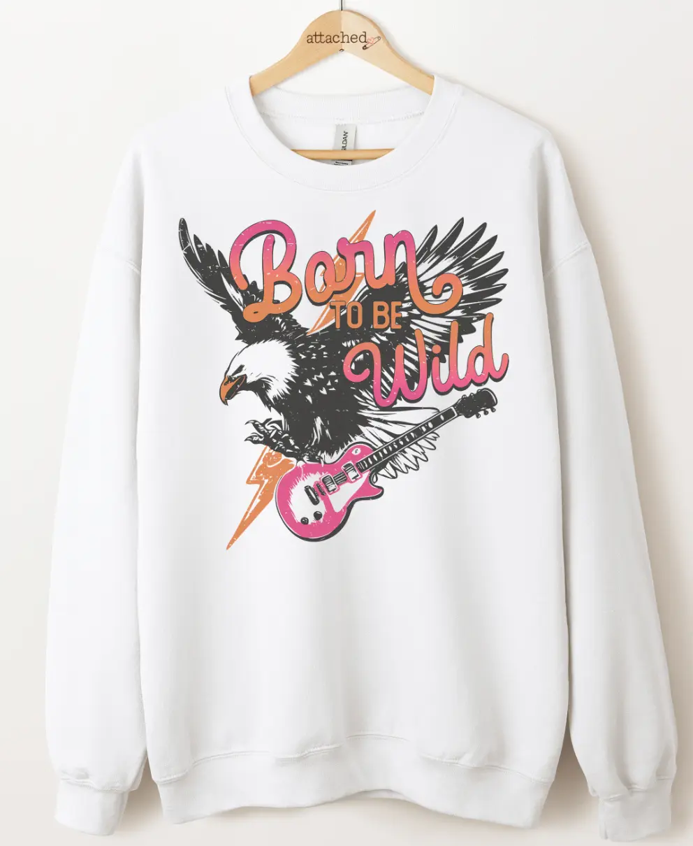 Born To Be Wild Eagle Graphic Top Born To Be Wild Eagle Graphic Top