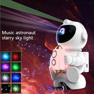 stronaut Galaxy Projector, 360° adjustable with 17 lighting modes and a built in Bluetooth speaker. Features a color-tunable chest night light. The perfect Christmas gift.