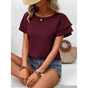 Casual shirt, suitable for daily wear, short sleeved top