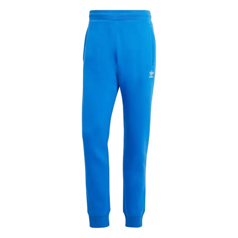 Men's adidas Trefoil Essentials Cuffed Cotton Joggers - Recycled Material Streetwear Sports Bottoms, Streetwear Joggers, Cuffed Joggers