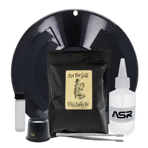 ASR Outdoor 1LB Gold Paydirt with Beginner Gold Panning Kit, Includes All Prospecting Tools Equipment