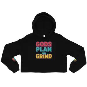 Gods Plan womens crop top hoodie