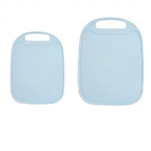 Elegant Oval Dual-Sided Fruit Cutting Board, Home Use Plastic Vegetable Chopping Block, Portable Picnic Small Plate for Kids' Snacks