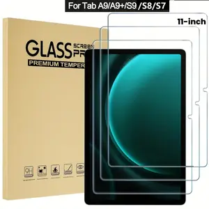3-piece set of high-definition tempered glass screen protectors suitable for Samsung Galaxy Tab A9/A9+, 11inch tablets